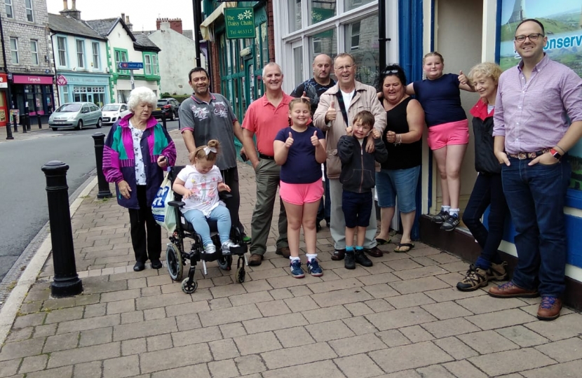 Local members walked from Barrow to Dalton and raised £515 for charity