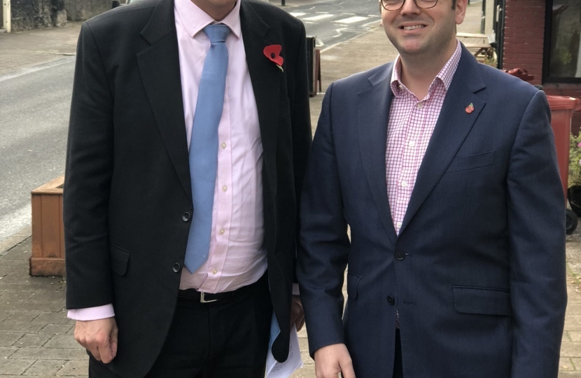 Chris Grayling MP and Simon Fell met up in Dalton last week