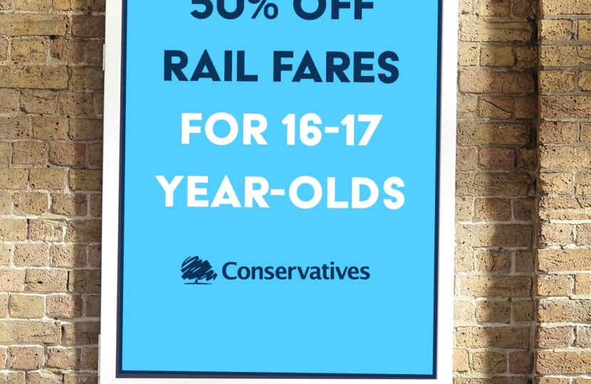Cheaper rail fares for our young people