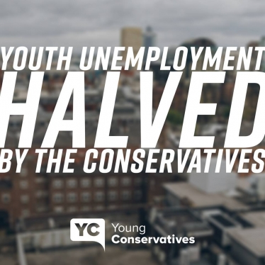 Youth unemployment has halved under the Conservatives