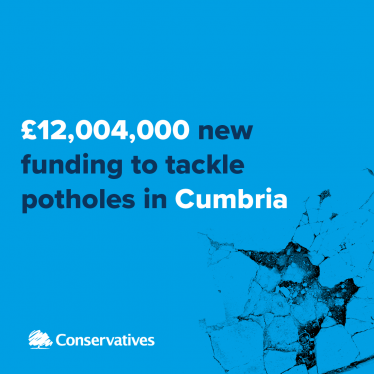 £12m of new money to fix our roads